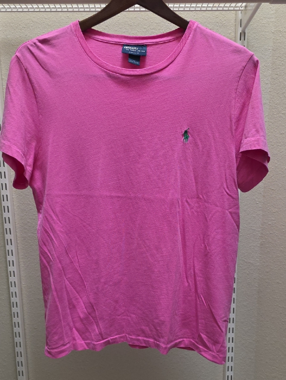 Ralph Lauren Pink Short-Sleeve Crew Tee with Polo Pony
